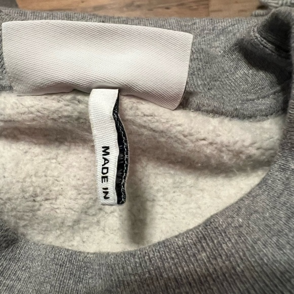 Ganni gray software crew neck oversized logo sweatshirt Made in Portugal - Picture 9 of 14